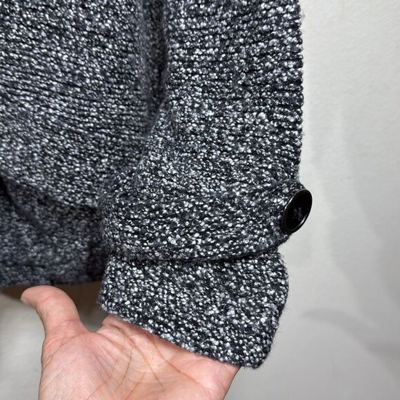 (W3) Free People Loose Fit Biker Jacket Wool Blend with Belt Loops Black, Sz S - Picture 7 of 10